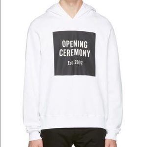 Opening Ceremony White Logo Hoodie Unisex